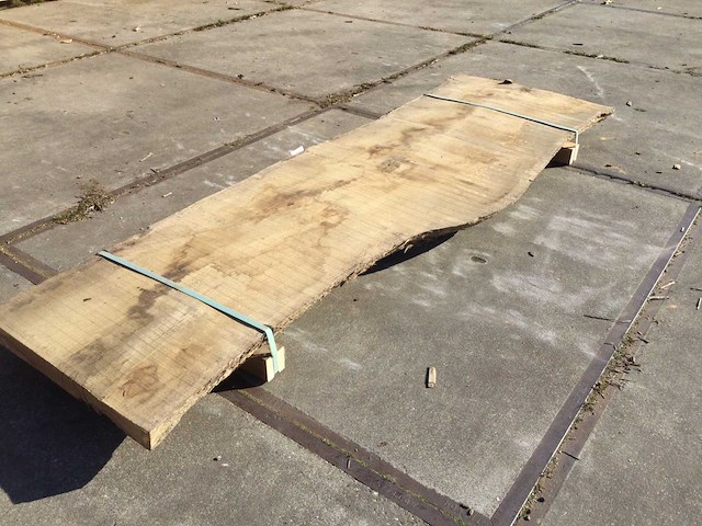 Boomstam tafelblad eiken 2800 x 900 x 70 mm - afbeelding 1 van  7