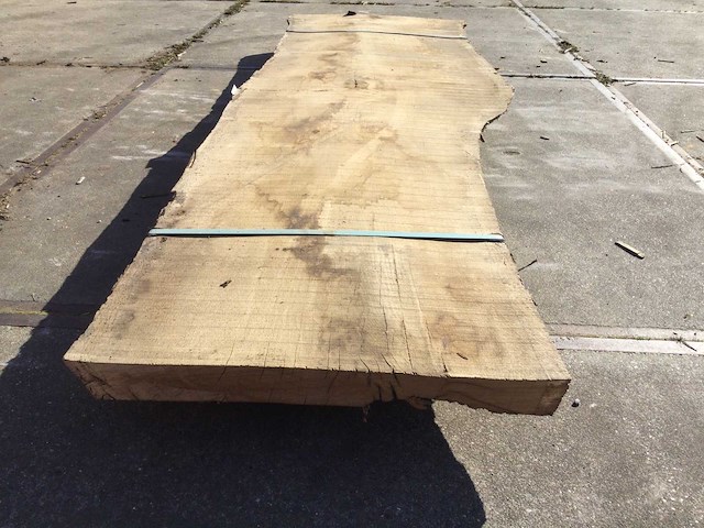 Boomstam tafelblad eiken 2800 x 900 x 70 mm - afbeelding 3 van  7