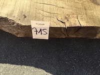 Boomstam tafelblad eiken 2900 x 880 x 80 mm - afbeelding 2 van  2