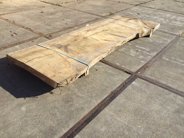 Boomstam tafelblad eiken 2900x1000x90mm - afbeelding 1 van  9