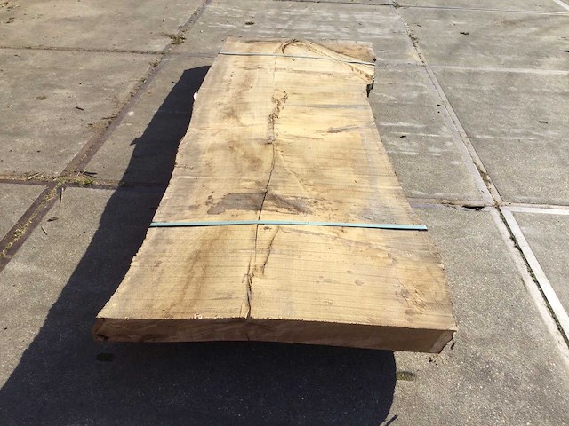 Boomstam tafelblad eiken 2900x1000x90mm - afbeelding 2 van  9