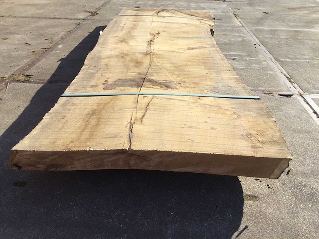 Boomstam tafelblad eiken 2900x1000x90mm - afbeelding 3 van  9