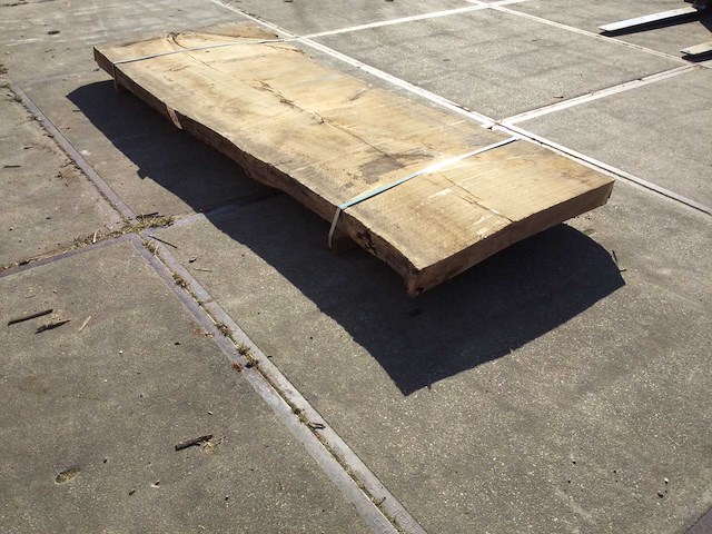 Boomstam tafelblad eiken 2900x1000x90mm - afbeelding 4 van  9