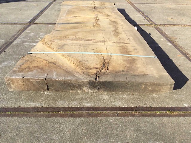 Boomstam tafelblad eiken 2900x1000x90mm - afbeelding 7 van  9