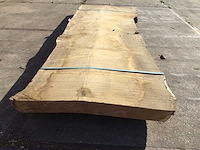 Boomstam tafelblad eiken 2900x900x90mm - afbeelding 3 van  8