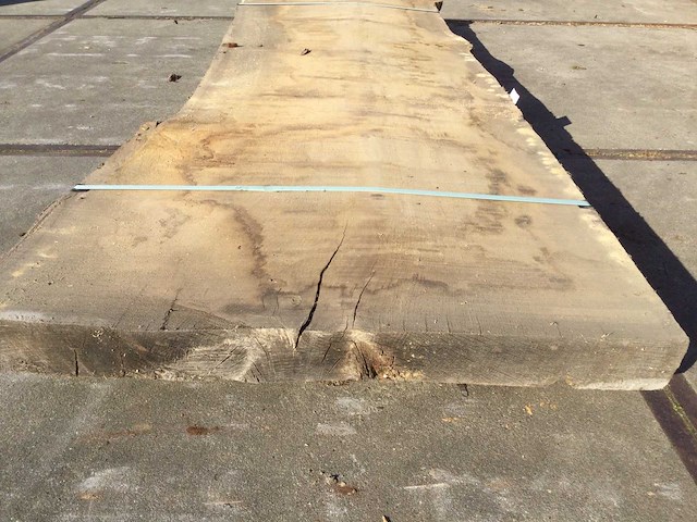 Boomstam tafelblad eiken 2900x900x90mm - afbeelding 6 van  8