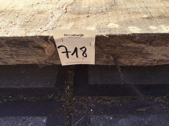 Boomstam tafelblad eiken 2900x900x90mm - afbeelding 8 van  8