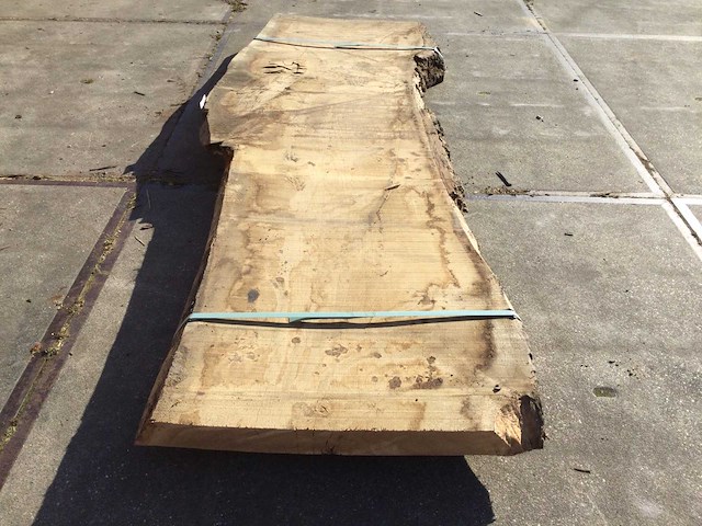 Boomstam tafelblad eiken 2900x920x80mm - afbeelding 2 van  8