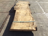 Boomstam tafelblad eiken 2900x920x80mm - afbeelding 2 van  8