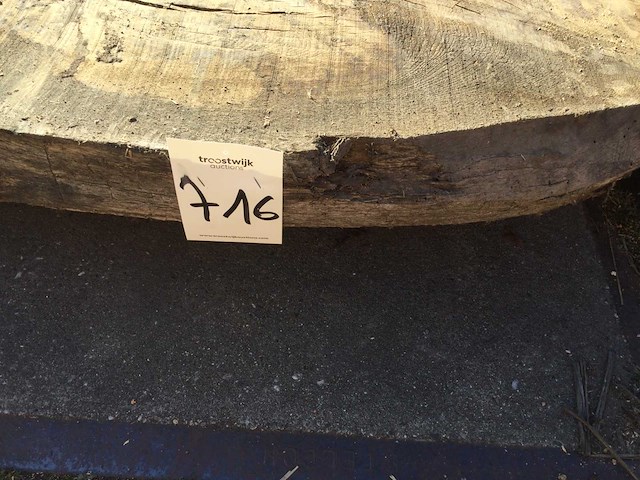 Boomstam tafelblad eiken 2900x920x80mm - afbeelding 8 van  8