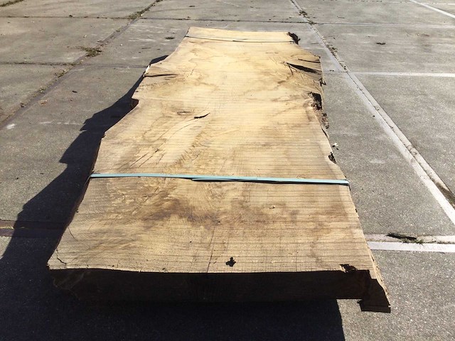 Boomstam tafelblad eiken 2920 x 950 x 90 mm - afbeelding 1 van  5