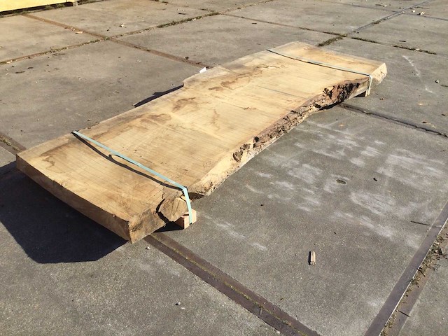 Boomstam tafelblad eiken 2920 x 970 x 90 mm - afbeelding 1 van  8