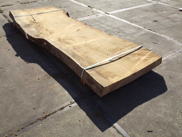 Boomstam tafelblad eiken 2920 x 970 x 90 mm - afbeelding 4 van  8