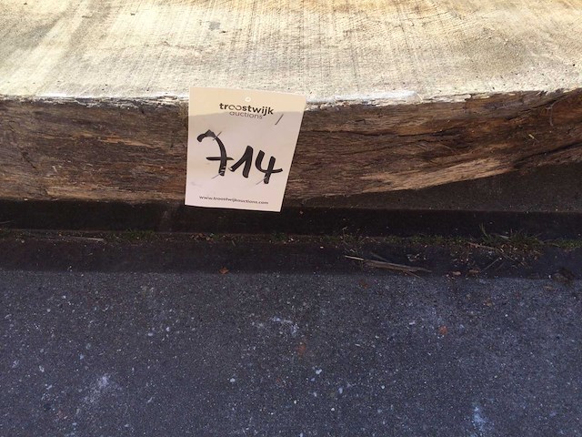 Boomstam tafelblad eiken 2920 x 970 x 90 mm - afbeelding 8 van  8