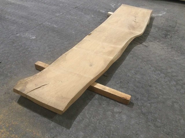 Boomstam tafelblad eiken 3010 x 580 x 55 mm - afbeelding 1 van  7