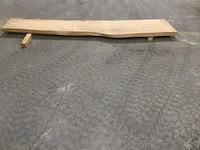 Boomstam tafelblad eiken 3010 x 580 x 55 mm - afbeelding 6 van  7
