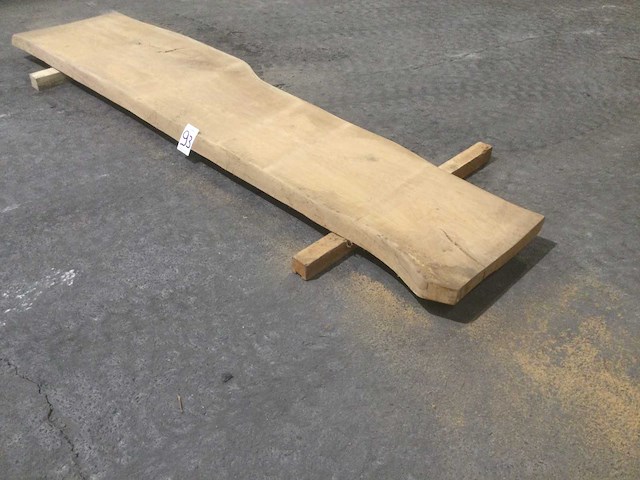 Boomstam tafelblad eiken 3010 x 580 x 55 mm - afbeelding 3 van  7