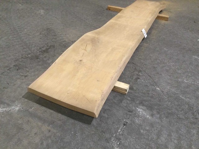 Boomstam tafelblad eiken 3010 x 580 x 55 mm - afbeelding 4 van  7