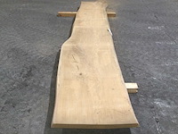 Boomstam tafelblad eiken 3010 x 580 x 55 mm - afbeelding 5 van  7