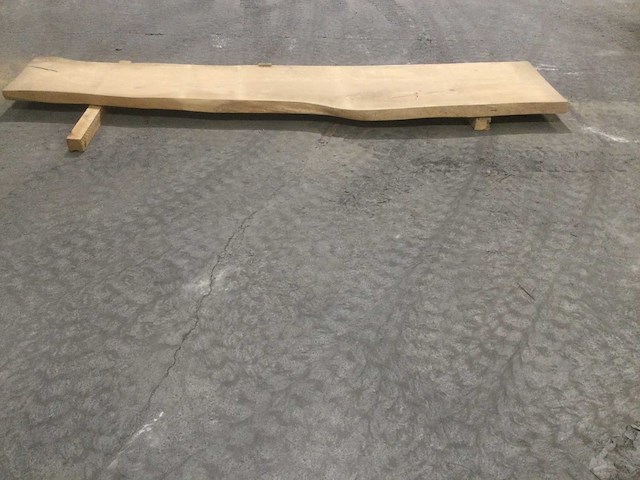 Boomstam tafelblad eiken 3010 x 580 x 55 mm - afbeelding 6 van  7
