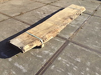 Boomstam tafelblad eiken 3160x500x100mm - afbeelding 1 van  8
