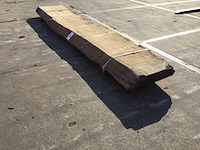 Boomstam tafelblad eiken 3160x500x100mm - afbeelding 4 van  8