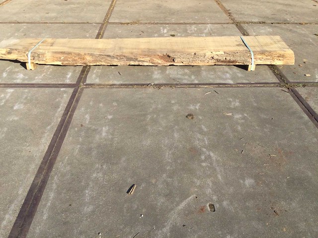 Boomstam tafelblad eiken 3160x500x100mm - afbeelding 7 van  8