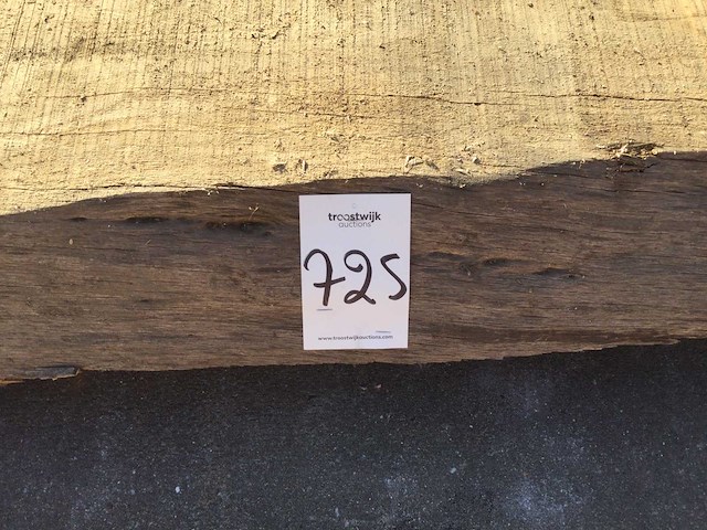 Boomstam tafelblad eiken 3160x500x100mm - afbeelding 8 van  8