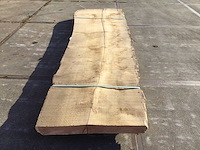 Boomstam tafelblad eiken 3400x930x95mm - afbeelding 2 van  8
