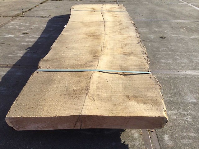 Boomstam tafelblad eiken 3400x930x95mm - afbeelding 3 van  8