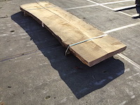 Boomstam tafelblad eiken 3400x930x95mm - afbeelding 4 van  8