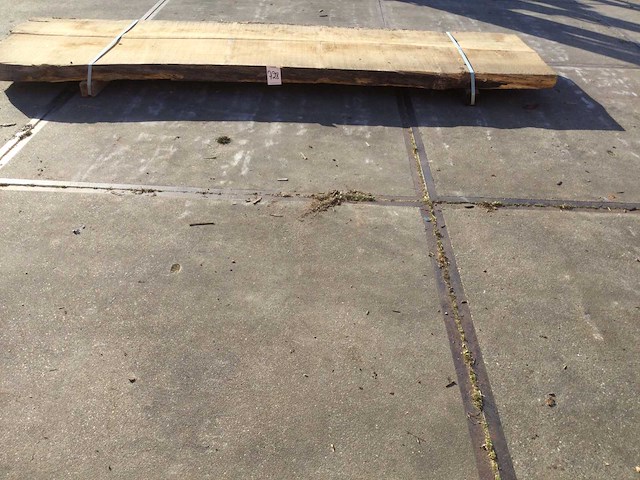 Boomstam tafelblad eiken 3400x930x95mm - afbeelding 5 van  8
