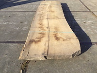 Boomstam tafelblad eiken 3400x930x95mm - afbeelding 6 van  8