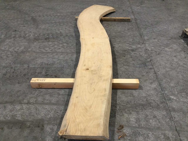 Boomstam tafelblad eiken 3670 x 430 x 70 mm - afbeelding 2 van  5