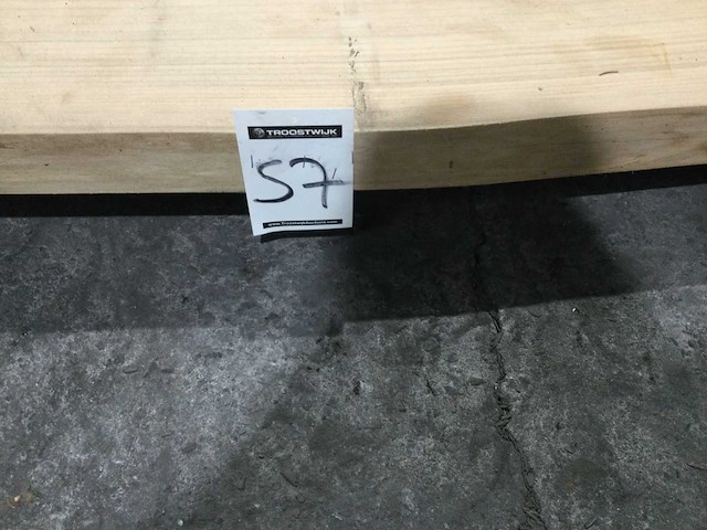 Boomstam tafelblad eiken 3670 x 430 x 70 mm - afbeelding 5 van  5