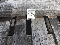 Boomstam tafelblad eiken 4100 x 400 x 80 mm - afbeelding 5 van  5