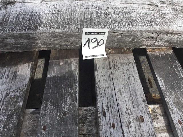 Boomstam tafelblad eiken 4100 x 400 x 80 mm - afbeelding 5 van  5