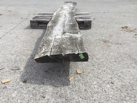 Boomstam tafelblad eiken 4100 x 400 x 80 mm - afbeelding 3 van  5