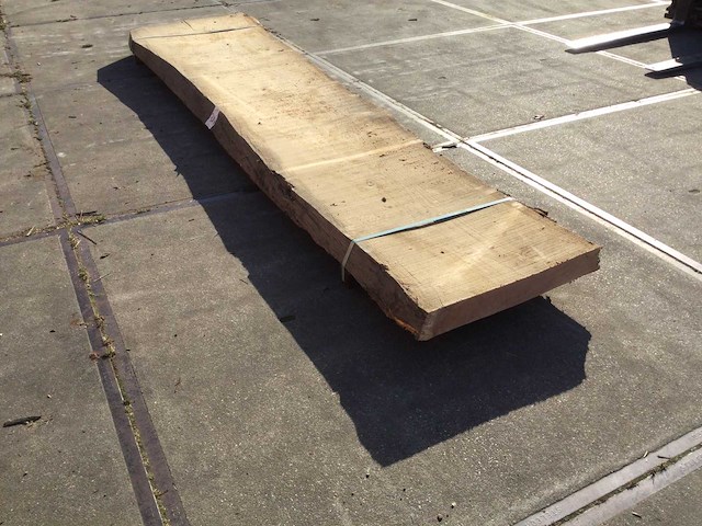 Boomstam tafelblad eiken 4100x760x90mm - afbeelding 1 van  1
