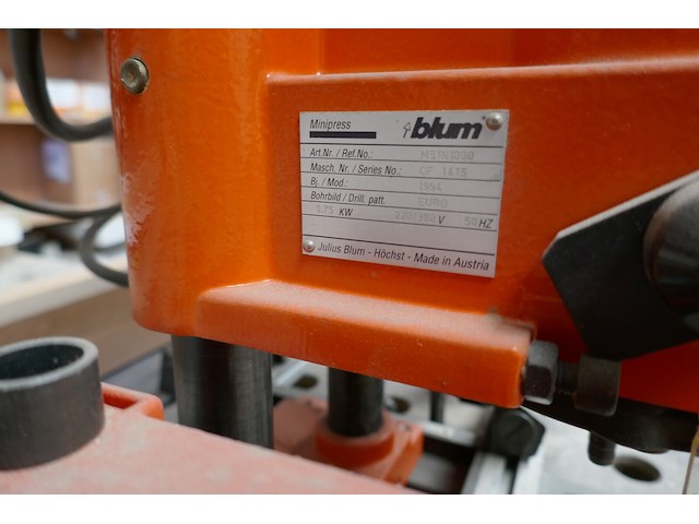Boor-en beslagmachine blum - afbeelding 5 van  7