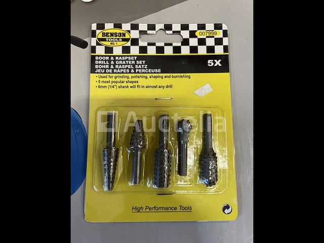 Boor en rasp set - afbeelding 1 van  1