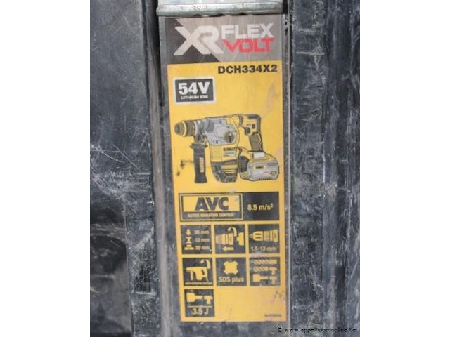 Boorbreekhamer dewalt dch334x vv toebehoren, werking niet gekend - afbeelding 6 van  6