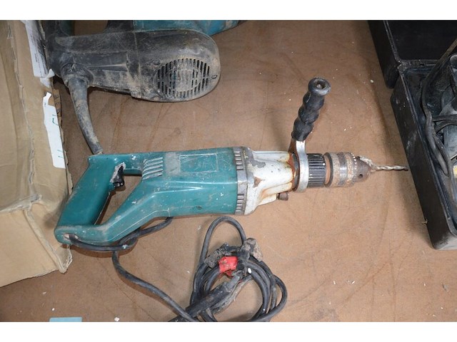Boorhameer makita (defect) hm1203g, boormachine groene kleur zonder merk, handschuurmachine skil 7425 h1 in koffer (4,9,10) - afbeelding 14 van  15