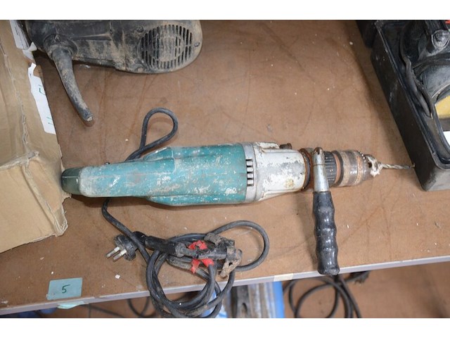 Boorhameer makita (defect) hm1203g, boormachine groene kleur zonder merk, handschuurmachine skil 7425 h1 in koffer (4,9,10) - afbeelding 15 van  15