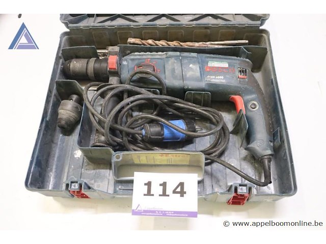 Boorhamer - bosch - gbh 2600 professional toebehoren - extra boren, koffer - afbeelding 1 van  3