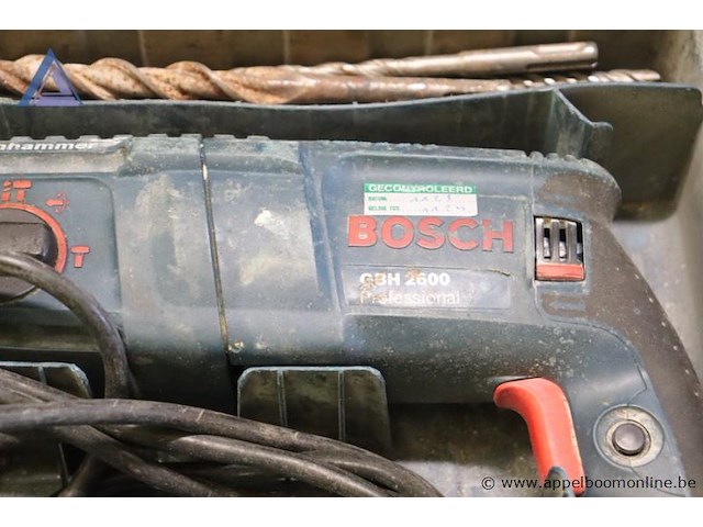 Boorhamer - bosch - gbh 2600 professional toebehoren - extra boren, koffer - afbeelding 2 van  3