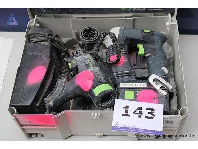 Boorhamer - festool ec tec magazijnadapter - festool toebehoren - extra zaagbladen batterij oplader - festool - afbeelding 1 van  3