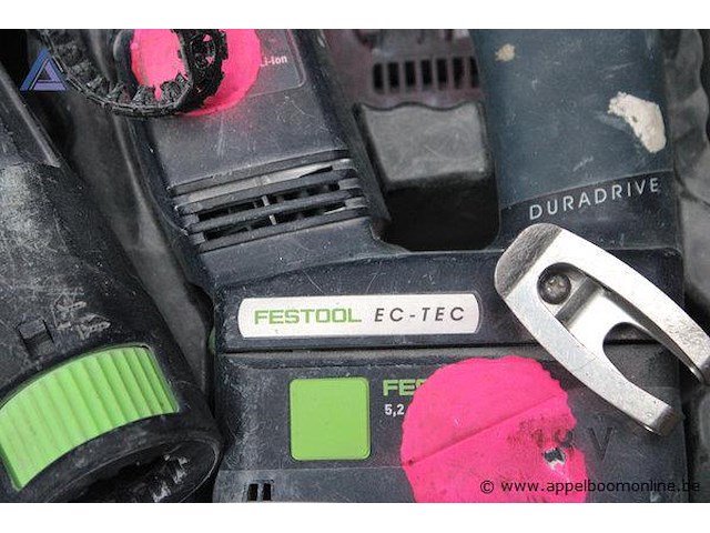 Boorhamer - festool ec tec magazijnadapter - festool toebehoren - extra zaagbladen batterij oplader - festool - afbeelding 2 van  3