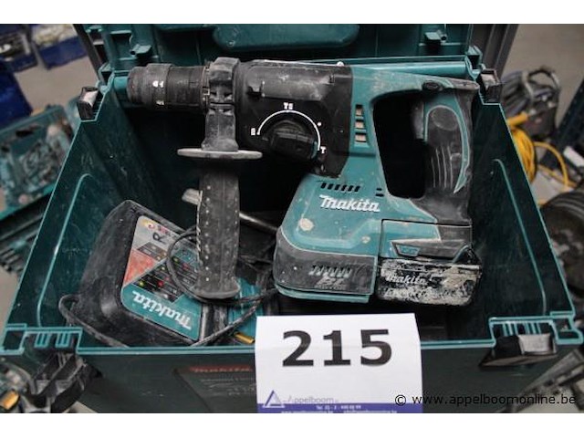 Boorhamer - makita - dhr243 oplader - makita toebehoren - koffer - afbeelding 1 van  2