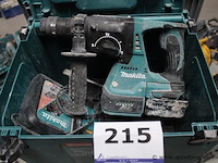 Boorhamer - makita - dhr243 oplader - makita toebehoren - koffer - afbeelding 1 van  2